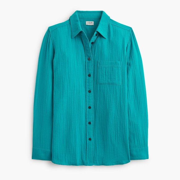 Size XL J. Crew Double-Gauze Cenote Button-Up Shirt $99 - Picture 4 of 6